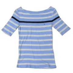 【TOMMY HILFIGER】レディース 半袖ボーダーシャツ XS