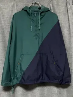 90s OLD GAP ナイロン アノラックパーカー バイカラー ツートン