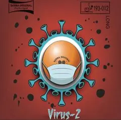 赤　Virus 2 ウイルス　2 粒高 ラバー　卓球　OX 1枚　Ｒ１