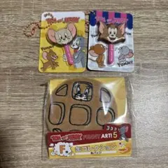 トムとジェリー 棒付きフェイスチャーム 2個セット　　一番くじ缶バッチ