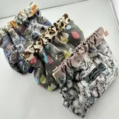 12cm バネ口ポーチ 3点セット｜リバティ生地1点入り｜ハンドメイド