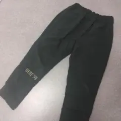 BEBE ダークグリーン ロングパンツ　裏起毛　裏シャギー