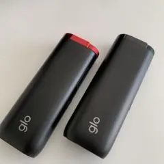 専用出品　　glo 電子タバコ本体 黒 赤 2色セット（使用回数少ない美品！）
