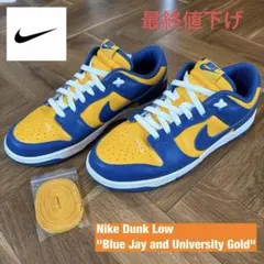 ナイキダンクLOW レトロ BlueJay and UniversityGold