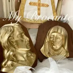 Religious wall decorations wood and iron