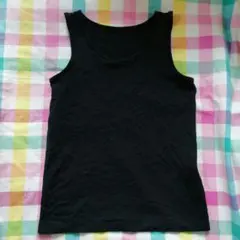 ユニクロ　エアリズム　タンクトップ　メッシュタイプ　ブラック　110