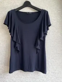 ネイビー フリル Tシャツ Sのサムネイル