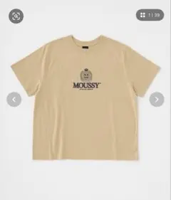 CLASSIC EMBROIDERY MOUSSY Tシャツ