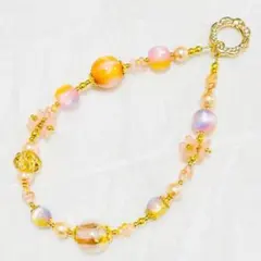 ビーズストラップ/キーホルダー　バッグチャーム ハンドメイドNO.514