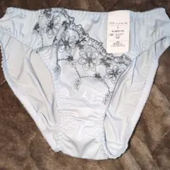 水色 花柄レース Mサイズ ショーツ