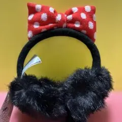 上海ディズニー　ミニーちゃん　カチューシャ　イヤマフ