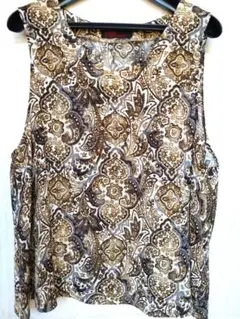 詩仙堂　BY HITOSHI　絽縮緬 ノースリーブ　ベスト