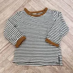 プティマイン　ボーダー　バイカラーTシャツ