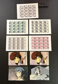 希少 ⁠当時物 エヴァンゲリオン 生写真 プリントカード シール 綾波レイ