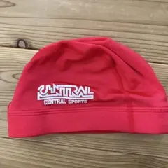 セントラル　スイミングキャップ　赤　Mサイズ