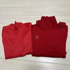 レッド タートルネック アンダーシャツ　140