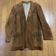 メンズ　レザージャケット　スェード