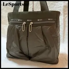 コラボ✨LeSportsac トートバッグ 大草直子 カーキ 巾着 ナイロン