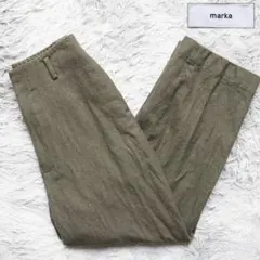 21AW✨マーカ ステッチレストラウザー ウールソフトサージ フランネルパンツ