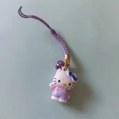 ご当地ハローキティ根付ストラップ　ラベンダーハローキティ 北海道限定ハローキティに新しいシリーズ登場「ラベンダー