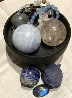 癒しと浄化の天然石セット⭐︎スフィア・ブレスレット・ロングイまとめ売り