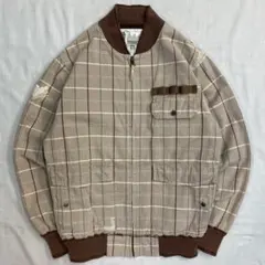 90s-00s Vintage Check Bomber Jacketのサムネイル