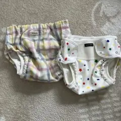nishiki チェック柄 おむつカバー 2点セット　まとめうりのサムネイル