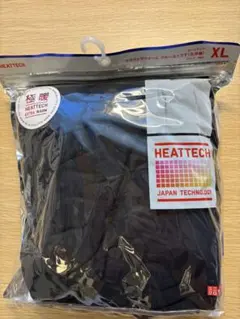 UNIQLOメンズ　極暖クルーネックTシャツ九分袖ブラックXLサイズ