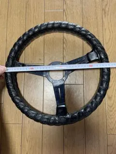 NARDI ステアリング ブラック/黒色/白色線 14インチ 約350mm - メルカリ