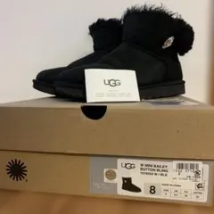 UGG W MINI BAILEY BUTTON BLING 8 ムートンブーツ