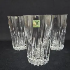 HOYA CRYSTAL カットクリスタルグラス 3個セット