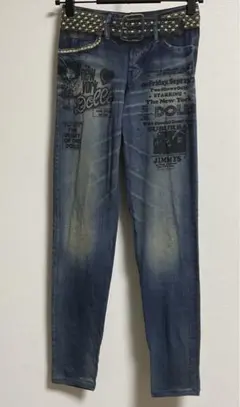 新品 ヒステリックグラマー 転写レギンス ヒスガール デニム RESIZE加工 デニムストレートパンツ|HYSTERIC GLAMOUR WOMEN