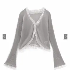 レースフレアスリーブニットカーディガン［dr771］