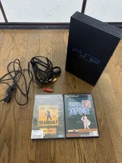PlayStation 2 本体 黒 AVケーブル付き