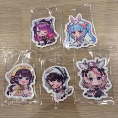 Vtuber ホロライブ キャラクター ステッカー 5枚セット