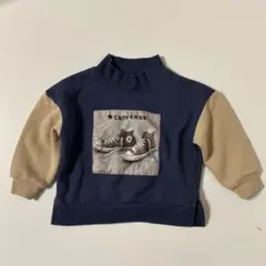 【りーまま様専用】CONVERSE トレーナー 80 ネイビー/ベージュ