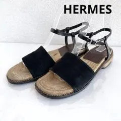 HERMES エルメス　エスパドリーユ　ストラップ　サンダル　ミュール　35のサムネイル