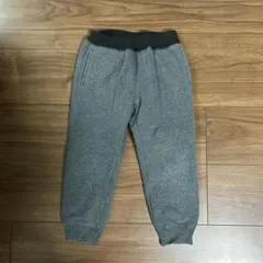 美品 ユニクロ 裏起毛 パンツ 裏ボア スエット グレー xs 110