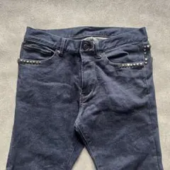 y2k スタッズ スキニー デニム archive swag コーティング