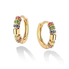 リングピアス アレルギーフリー サージカルステンレス 14k 両耳用