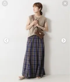 FRAMeWORK ロンドンチェックロングスカート