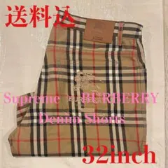 Supreme BURBERRY Denim Shorts BGE 32のサムネイル