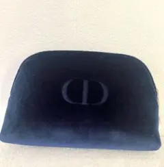【新品未使用】Dior ベルベット ノベルティ ポーチ ネイビー
