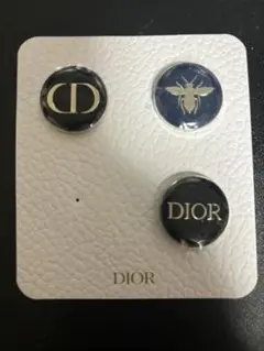 Dior ロゴ入りピンバッジ 3個