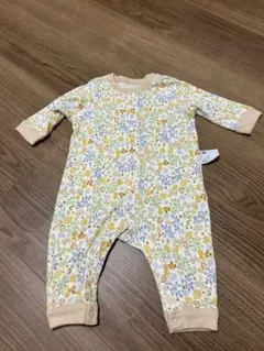 花柄動物柄ロンパース 70