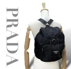 美品 PRADA プラダ リュックサック ポコノ ナイロン ブラックのサムネイル