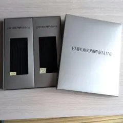EMPORIO ARMANI メンズ ソックス 2足セット箱無し割引あり♪