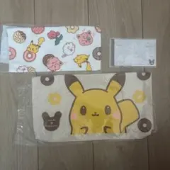 ミスド ポケモン ハンドタオル＆トートバッグ メモ帳 3点セット