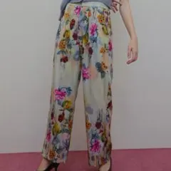 【Ameri】UND GRACE JACQUARD PRINT PANTSのサムネイル