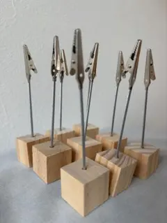 クリップスタンド 木製ベース メモディスプレイ